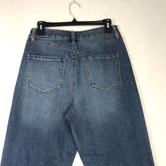Sincerely Jules Jeans Size‎ 5 Mom Stovepipe Distressed Button Loose Baggy Skater - Picture 6 of 9